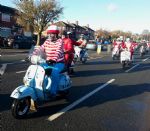 Salford Santa Scooter Run  to The Christie